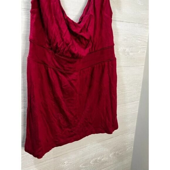 Banana Republic Peplum Cami Top Red Sleeveless Scoop Neck‎ Small - Picture 2 of 4